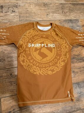 Grappling Kids Rash Guard Top - youth L